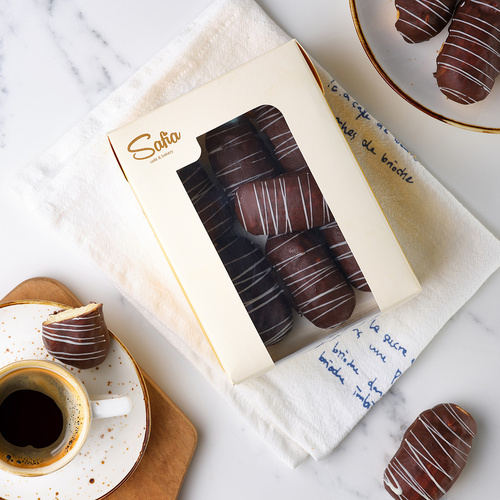 Мини эклеры Шоколадные в мини упаковке