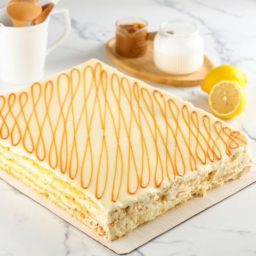 Торт прямоугольный Лимонный