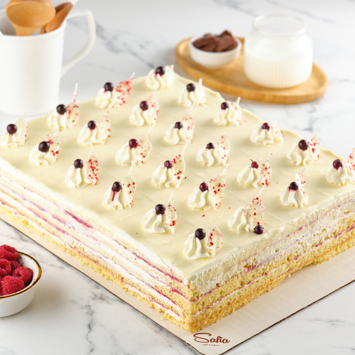 Торт прямоугольный Шоколадно-малиновый