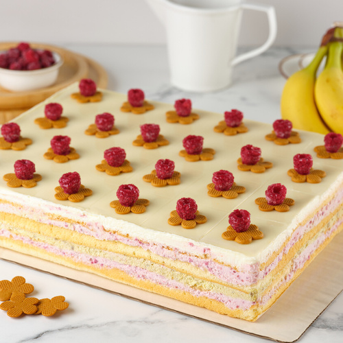 Торт прямоугольный Малинка