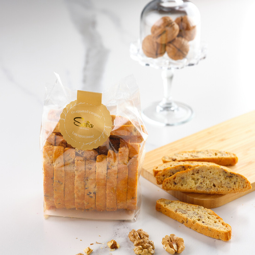 Biscotti cookies in packaging