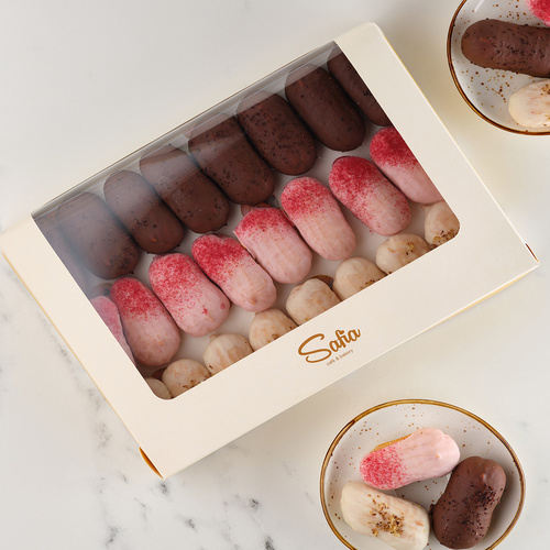 Мини эклеры Цветные в упаковке