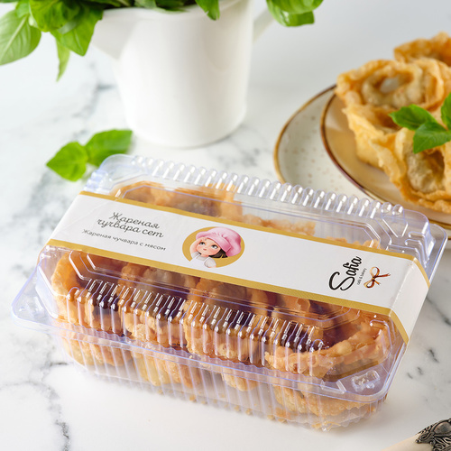 Жаренные пельмени с мясом в упаковке